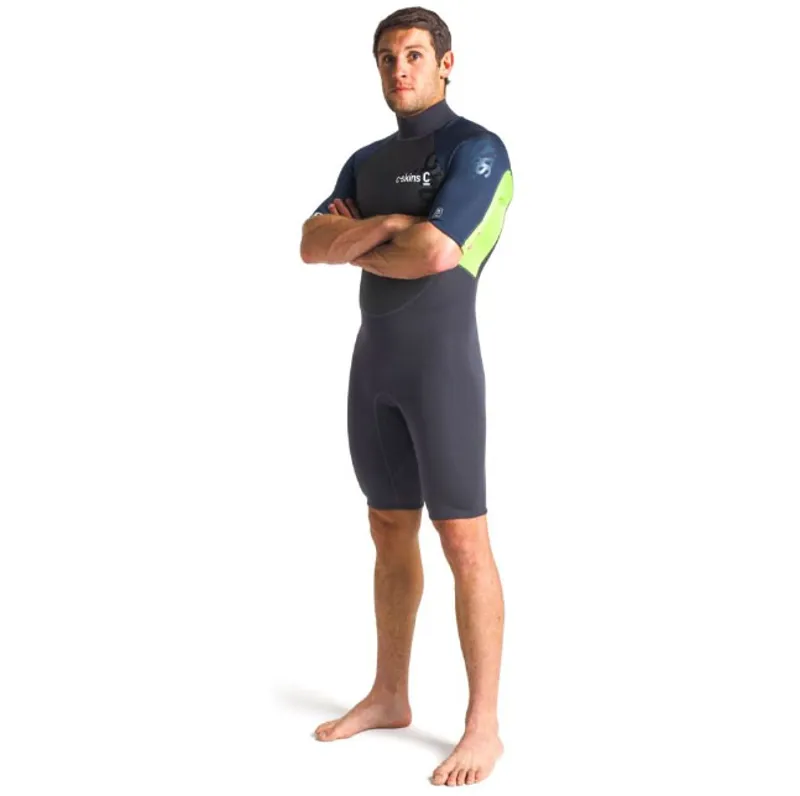 C-Skins Men's Element 3:2 Shorti Wetsuit Anthracite/Blue-3